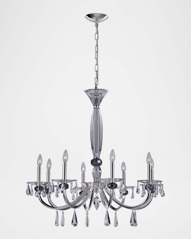 Passo 34" 8-Light Crystal Chandelier